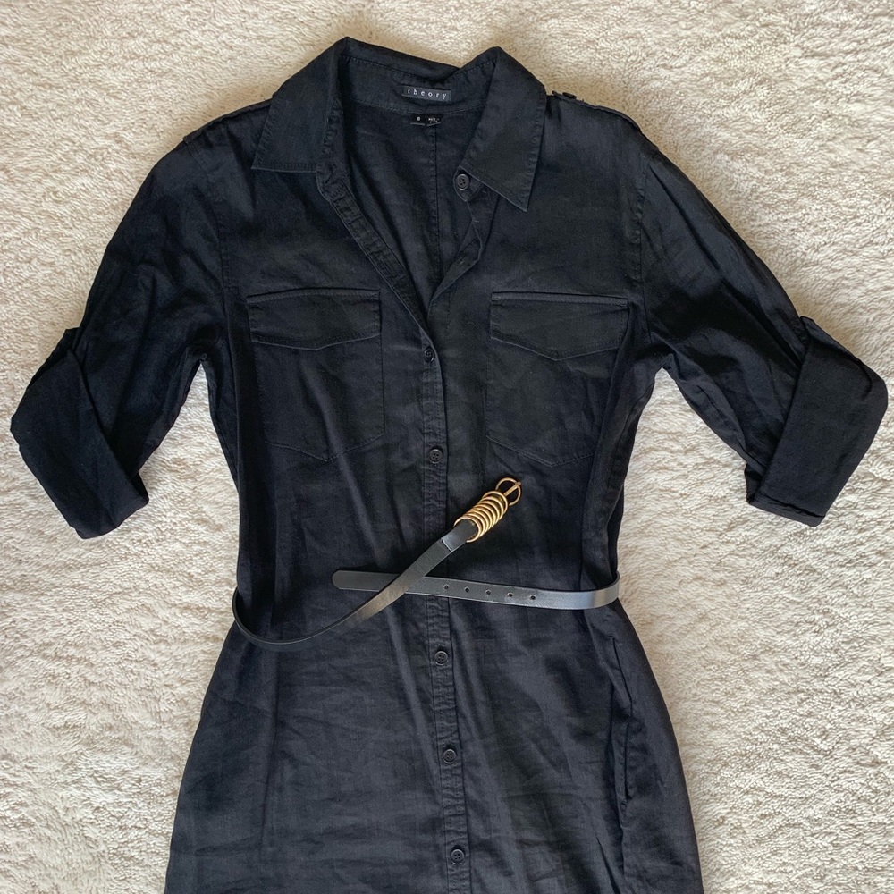 Size 8 Theory Black Dress
